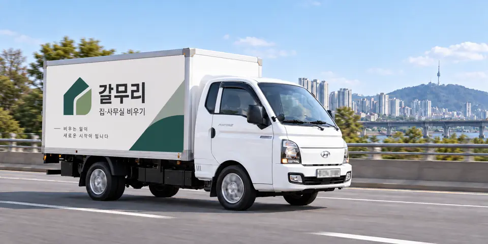 갈무리 작업 차량을 그린 그림, 대치동 유품정리